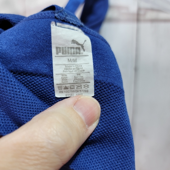 Puma Women’s Set Of 3 Sports Bras Size Medium Pink Blue Black. - Picture 4 of 10